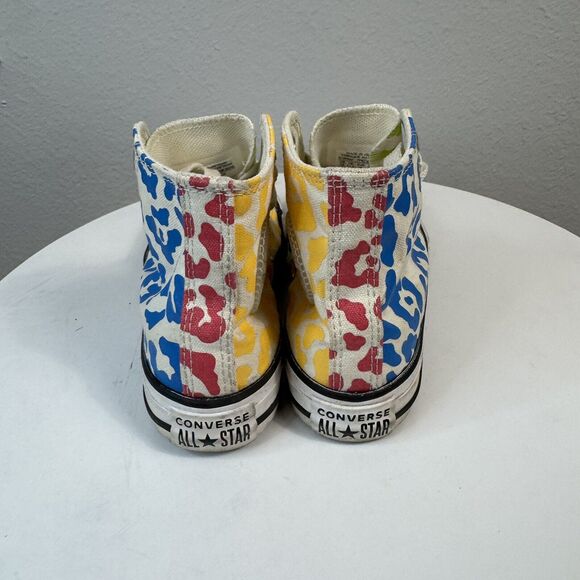 Converse CTAS HI Marquis Mills Size 12 Girls Leopard Print Sneaker Shoe VGUC - Picture 5 of 7